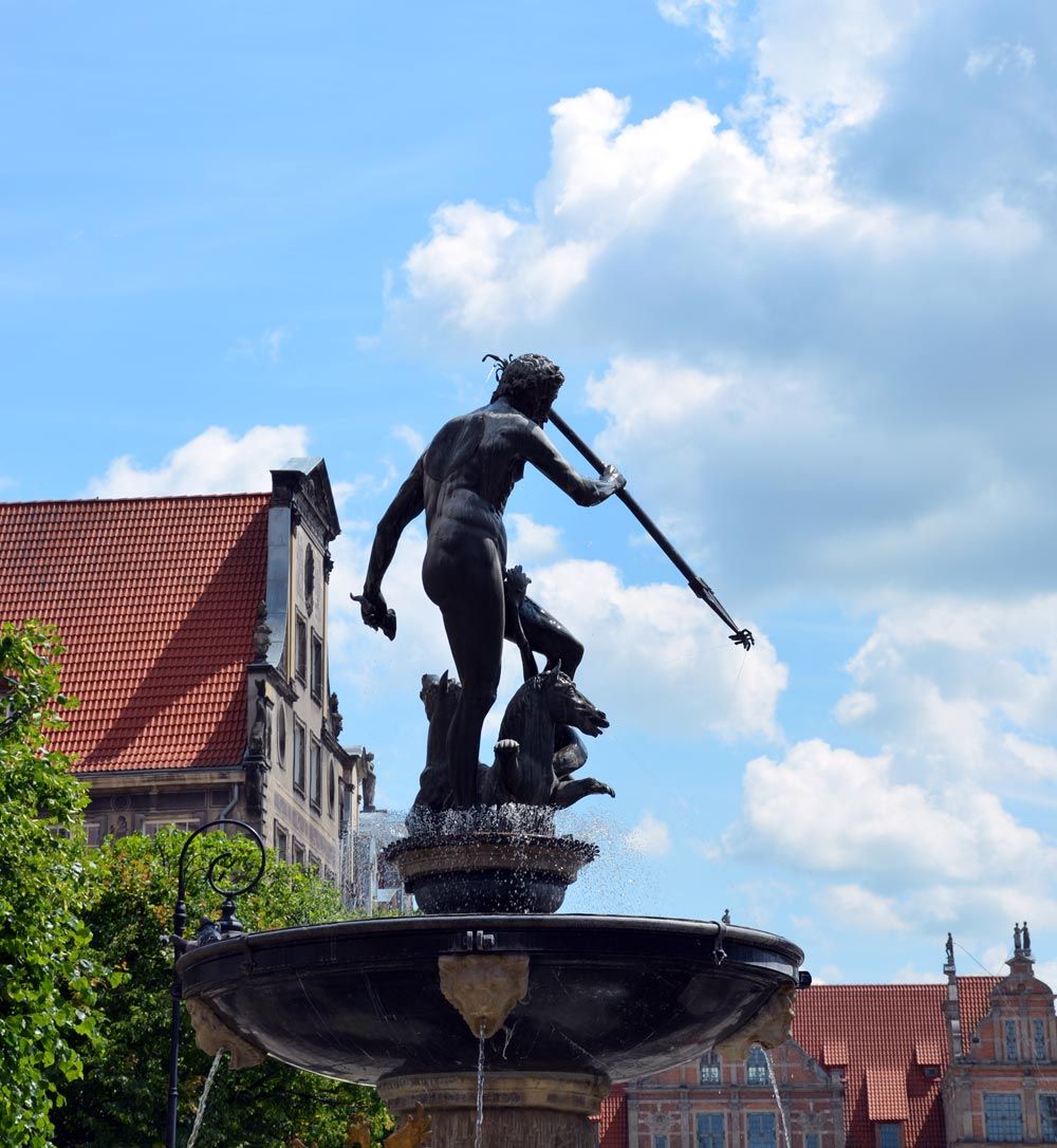 Neptunbrunnen in Danzig. Foto: gdansk.de